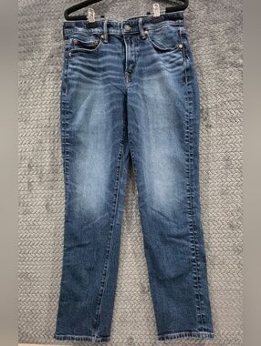American Eagle Outfitters Straight Leg Mid Blue Jeans